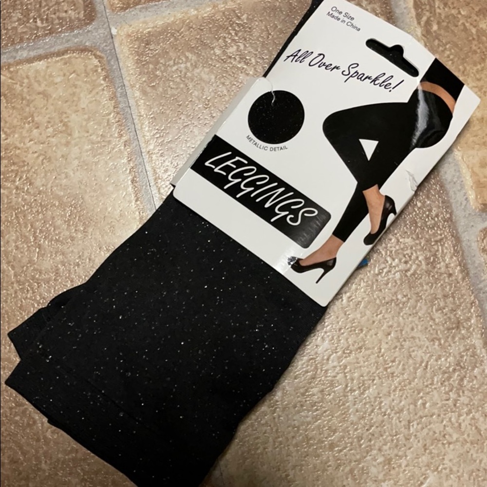 Sparkly leggings